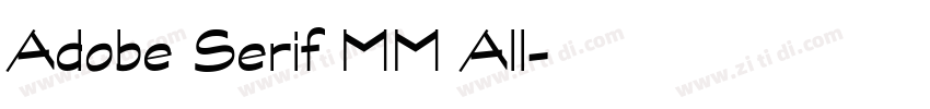 Adobe Serif MM All字体转换